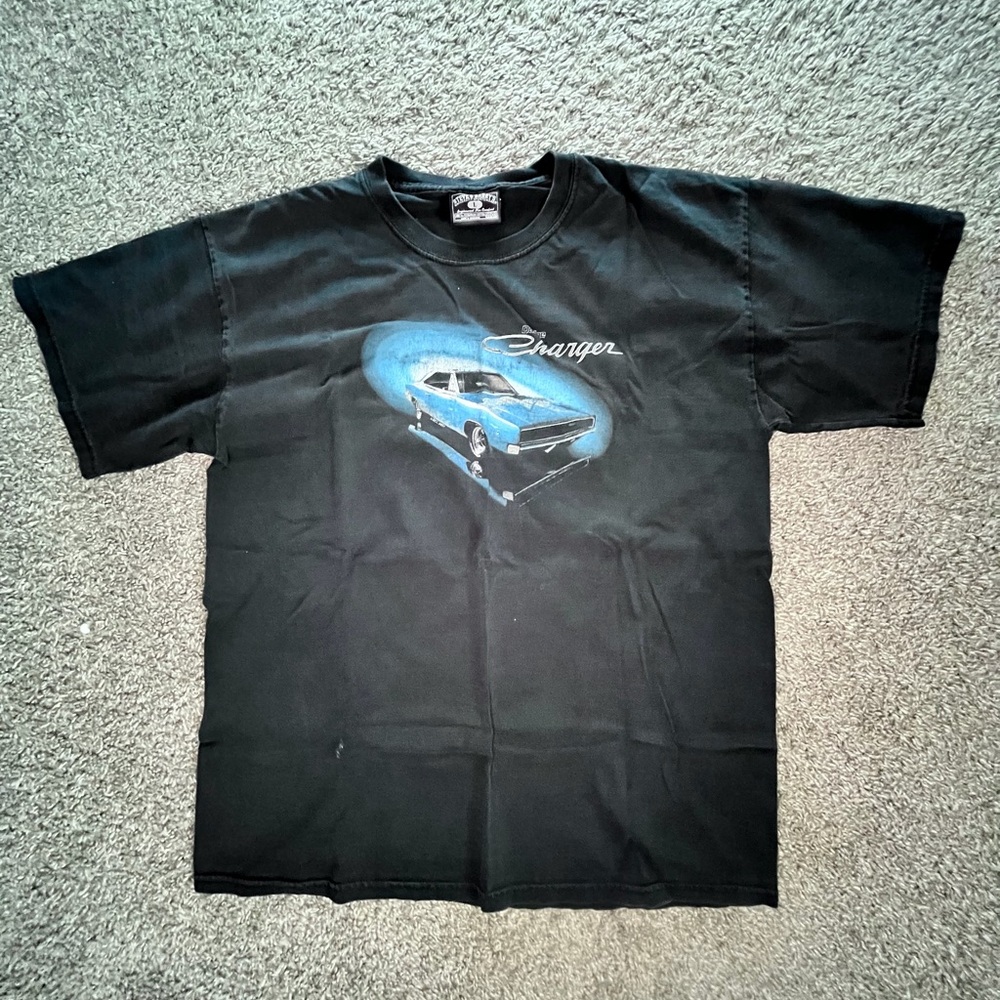 Vintage Steve & Barry’s Dodge Charger Graphic T-Shirt Black Size L